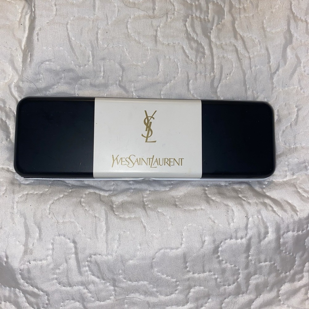 Vintage Early YSL Metal Pencil case Yves Saint Laurent  RARE!